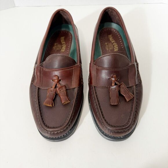 Dexter Walk Over Men\'s Vintage Brown Leather Tassel USA Slip On‎ Loafer Size 8.5 main image 7